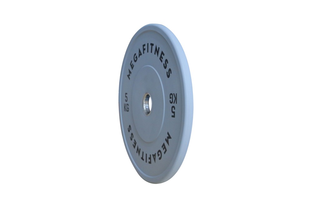 Bumper Plate Ολυμπιακού Τύπου Γκρι 5kg|Megafitness