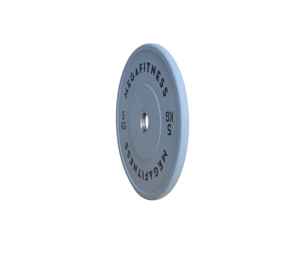 Bumper Plate Ολυμπιακού Τύπου Γκρι 5kg|Megafitness