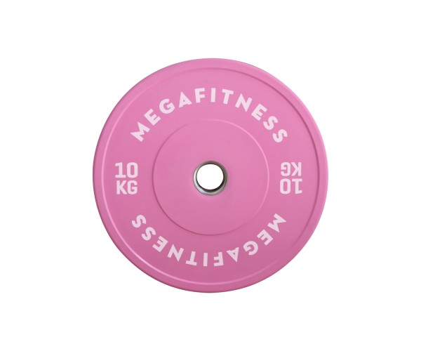 Bumper Plate Ολυμπιακού Τύπου Ροζ 10kg |Megafitness