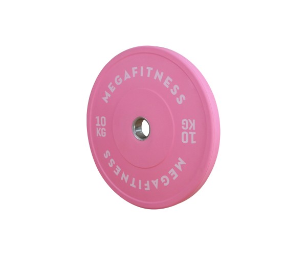 Bumper Plate Ολυμπιακού Τύπου Ροζ 10kg |Megafitness