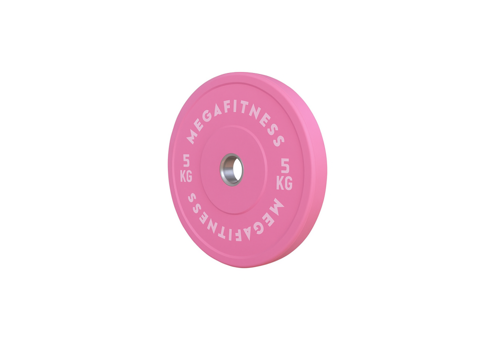 Bumper Plate Ολυμπιακού Τύπου Ροζ 5kg |Megafitness