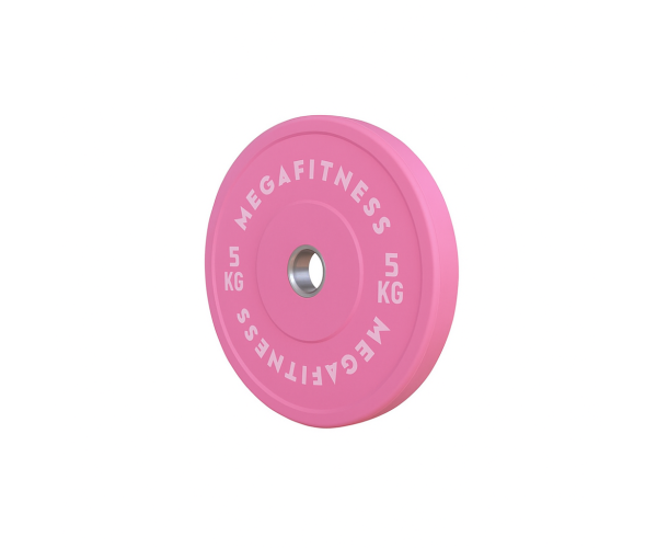 Bumper Plate Ολυμπιακού Τύπου Ροζ 5kg |Megafitness