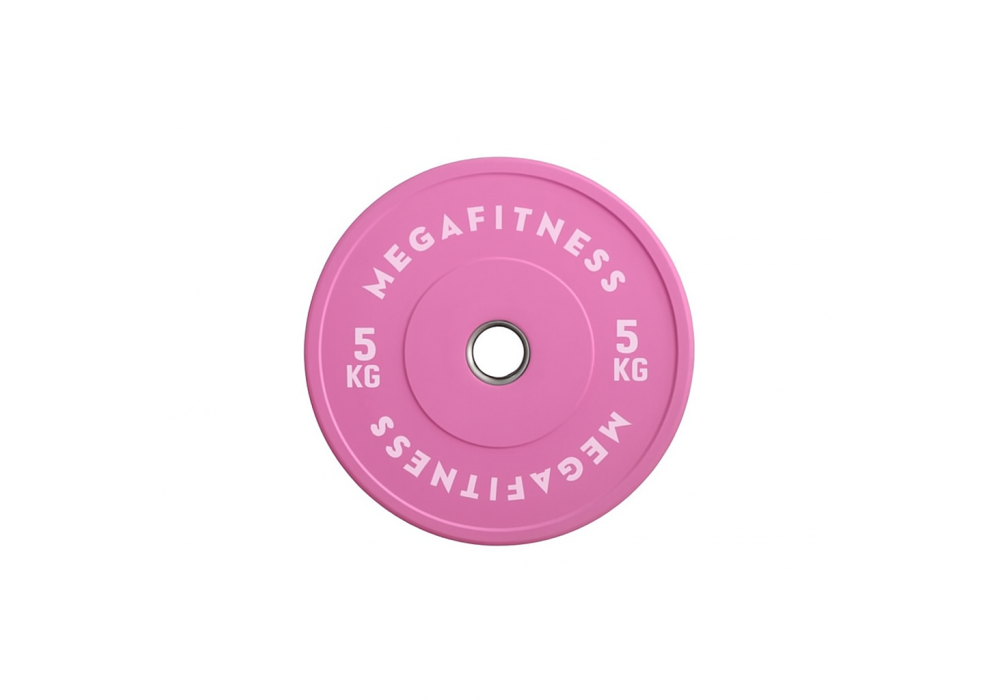 Bumper Plate Ολυμπιακού Τύπου Ροζ 5kg |Megafitness