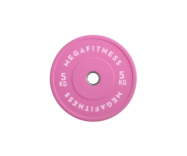 Bumper Plate Ολυμπιακού Τύπου Ροζ 5kg |Megafitness