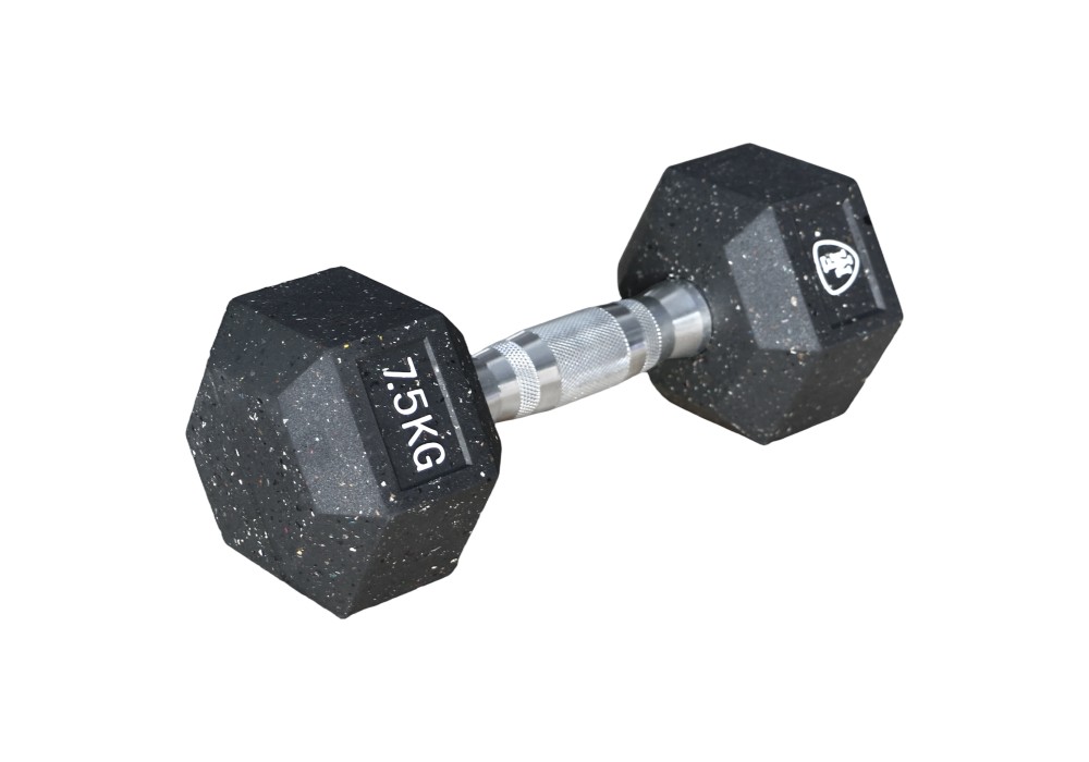 Αλτήρας Elite Εξάγωνος Μαύρος 7.5kg | Megafitness
