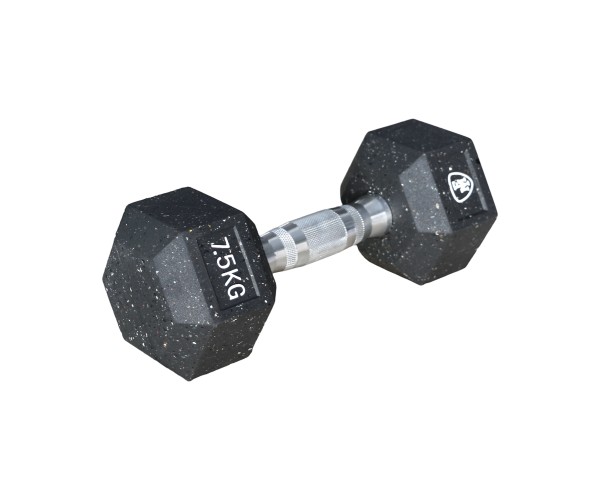 Αλτήρας Elite Εξάγωνος Μαύρος 7.5kg | Megafitness