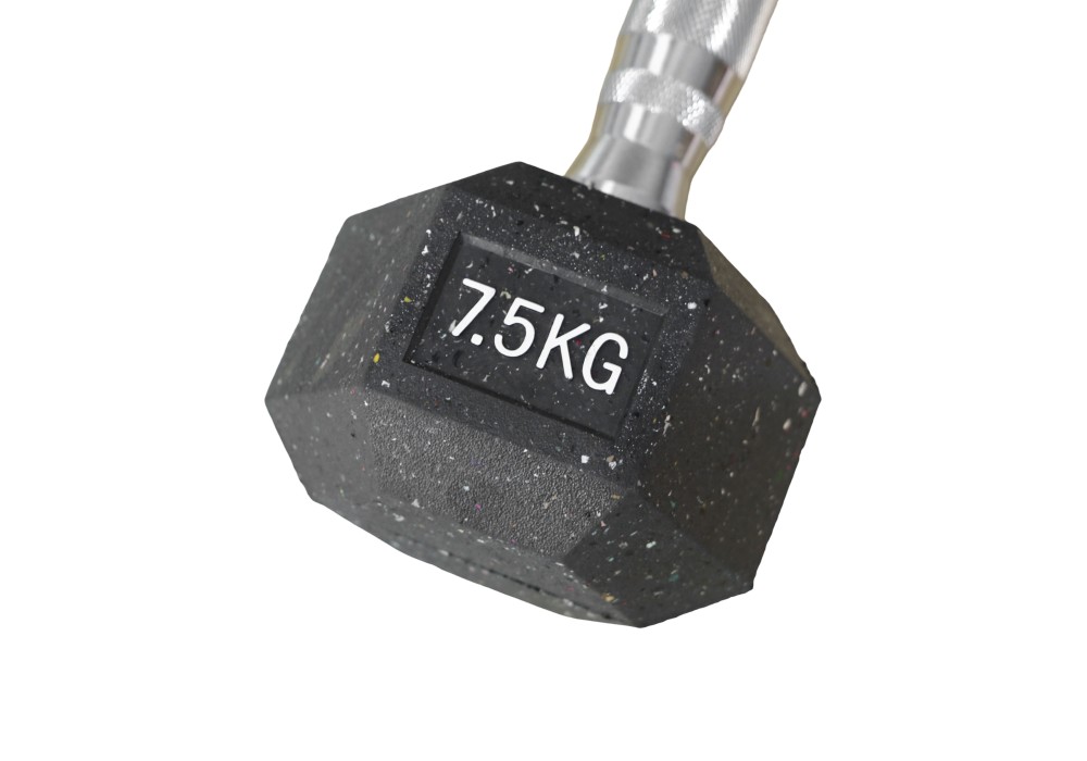 Αλτήρας Elite Εξάγωνος Μαύρος 7.5kg | Megafitness
