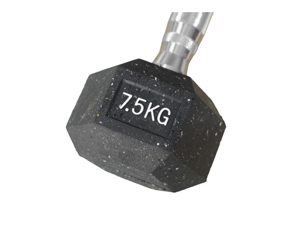 Αλτήρας Elite Εξάγωνος Μαύρος 7.5kg | Megafitness