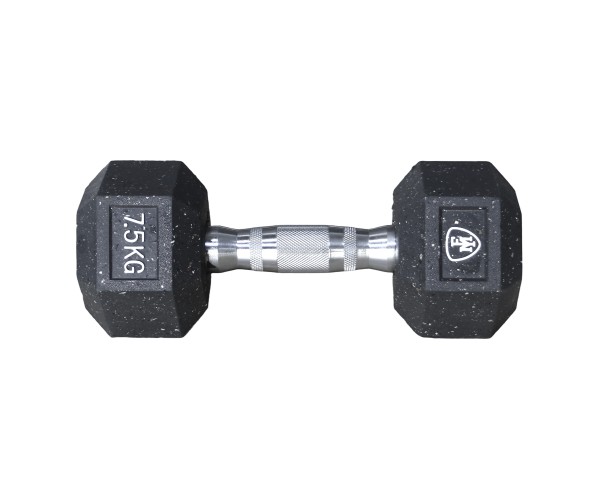 Αλτήρας Elite Εξάγωνος Μαύρος 7.5kg | Megafitness