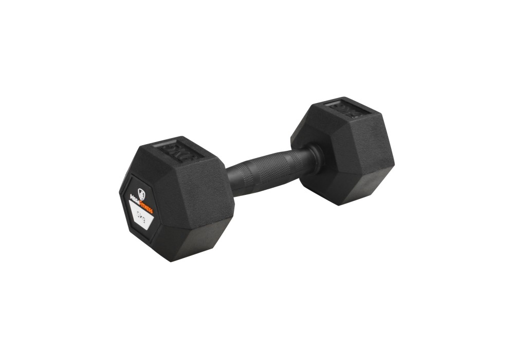 Αλτήρας Εξάγωνος Rubber 5kg |Megafitness