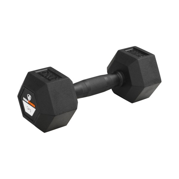 Αλτήρας Εξάγωνος Rubber 5kg |Megafitness