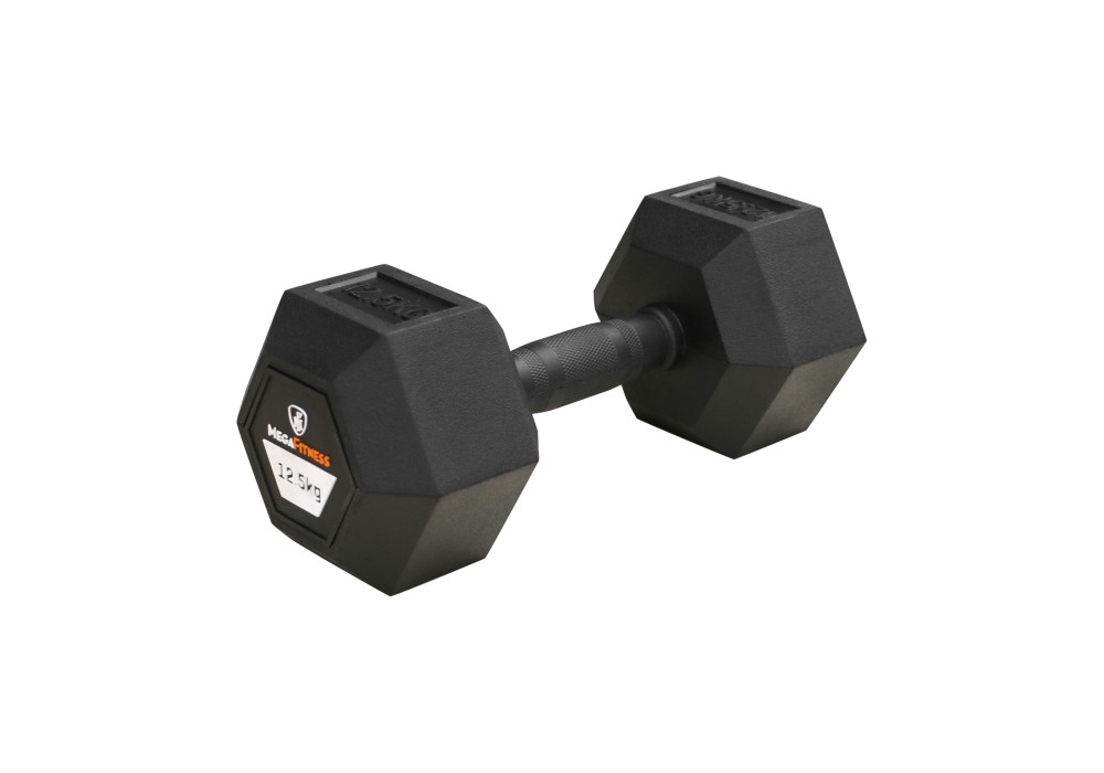 Αλτήρας Εξάγωνος Rubber 12.5kg |Megafitness
