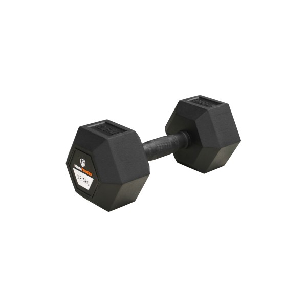 Hex Rubber Dumbbell 12.5kg |Megafitness