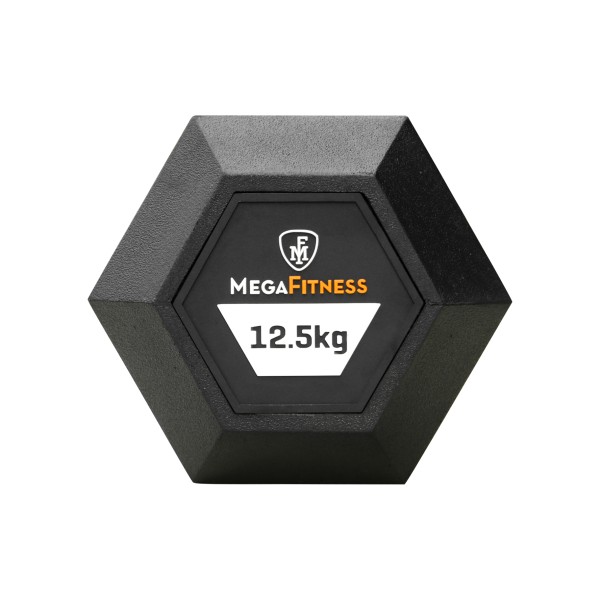 Αλτήρας Εξάγωνος Rubber 12.5kg |Megafitness