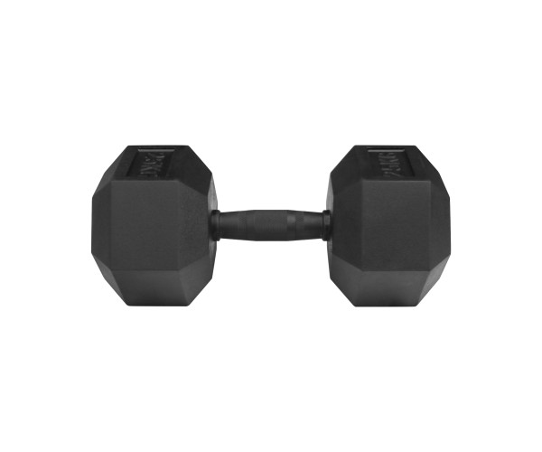 Αλτήρας Εξάγωνος Rubber 25kg |Megafitness