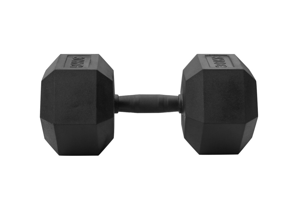 Αλτήρας Εξάγωνος Rubber 30kg |Megafitness