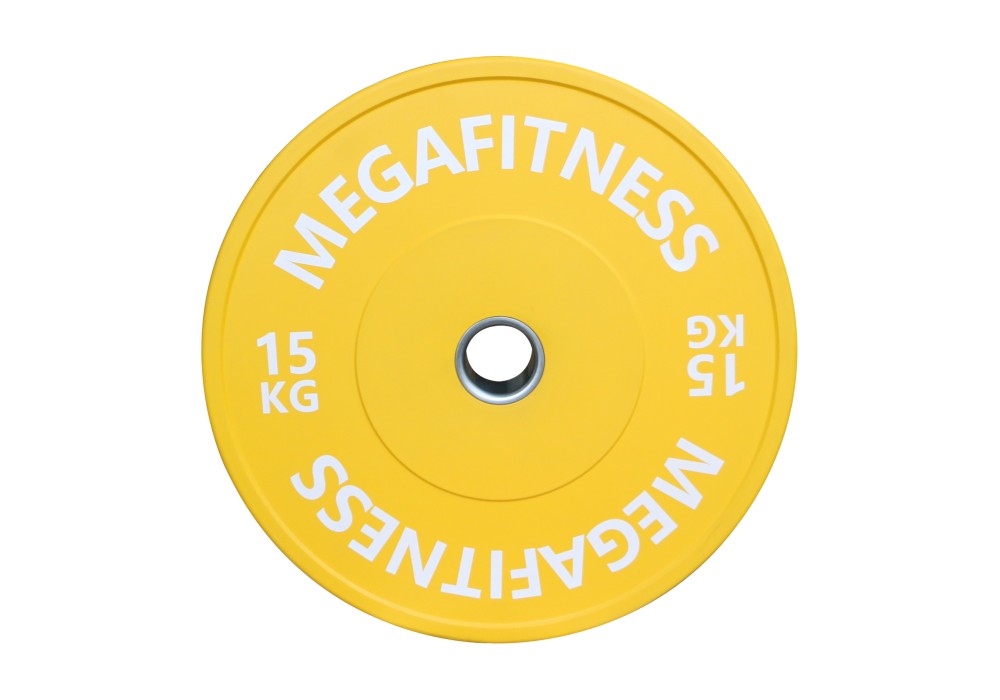 Bumper Plate Ολυμπιακού Τύπου Κίτρινο 15kg|Megafitness