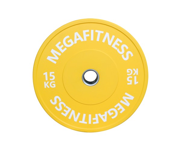 Bumper Plate Ολυμπιακού Τύπου Κίτρινο 15kg|Megafitness