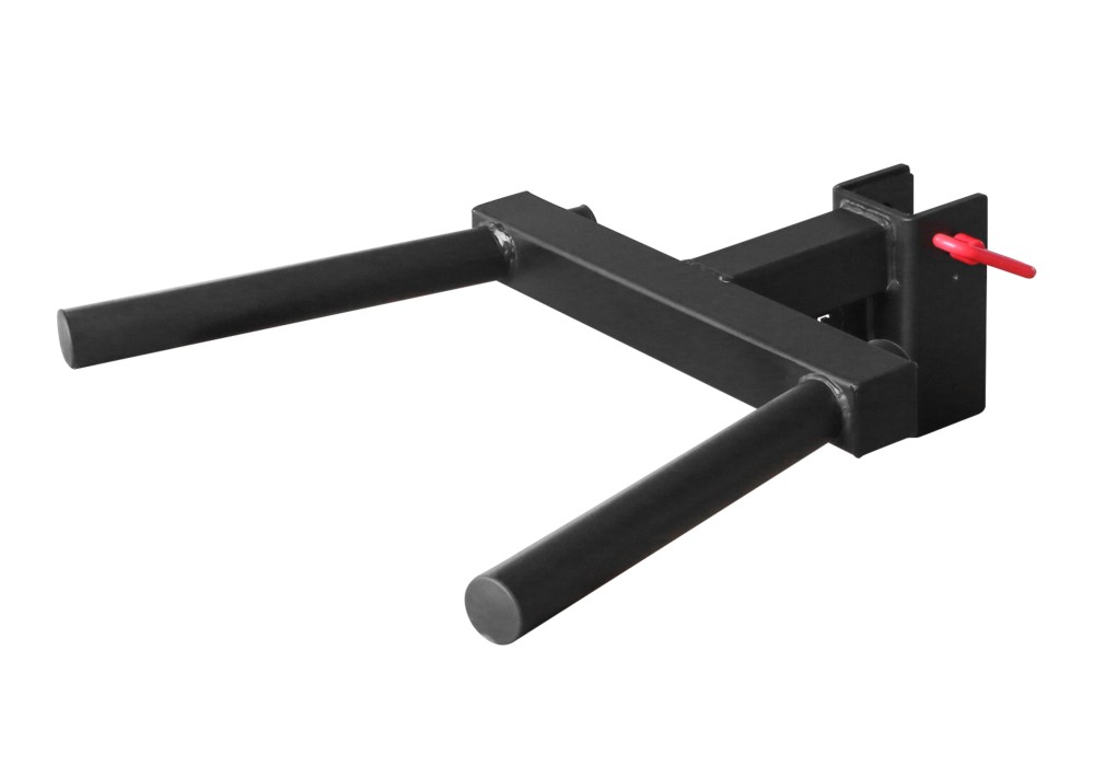 Megafitness dip bar attachment for power rack and half rack with anti-slip handles