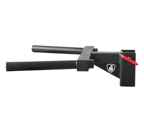 Megafitness dip bar attachment for power rack and half rack with anti-slip handles