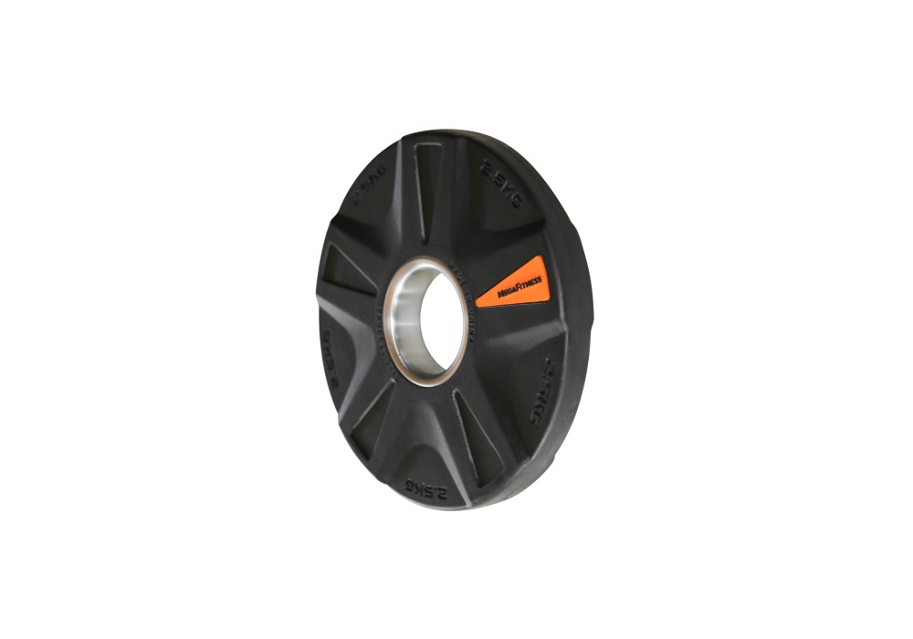 Bumper Plate Ολυμπιακού Τύπου Μαύρο 2.5kg|Megafitness