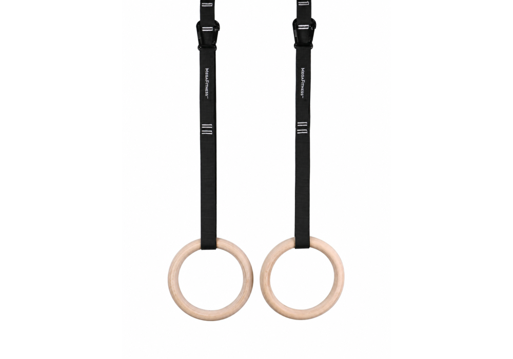 Megafitness wooden gymnastic rings