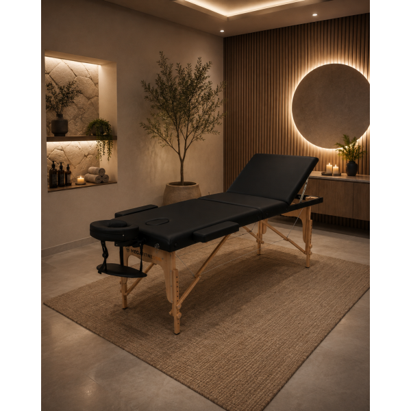Physiotherapy - Massage Bed Classic 3 Black | Megafitness