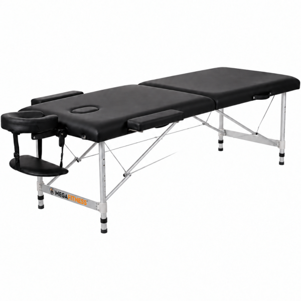 Physiotherapy - Massage Bed ALU 2 Black | Megafitness