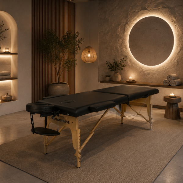 Physiotherapy - Massage Bed Classic 2 Black |Megafitness