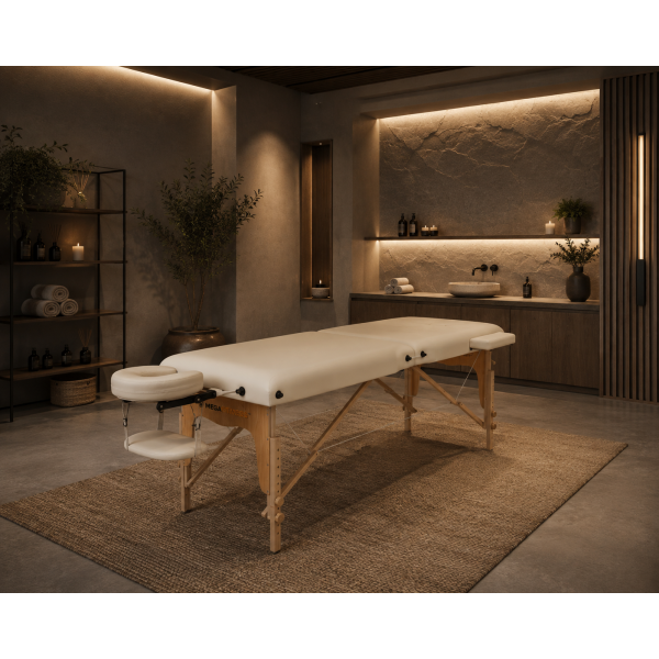 Physiotherapy - Massage Bed Classic 2 Cream|Megafitness