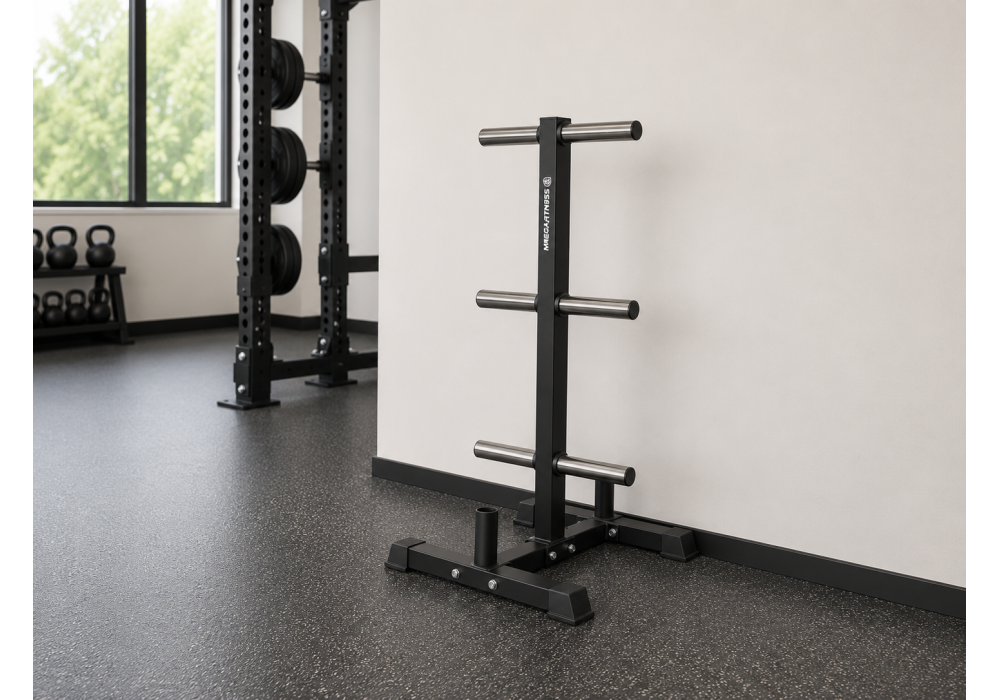 Plate And Barbell Storage Rack| Megafitness 