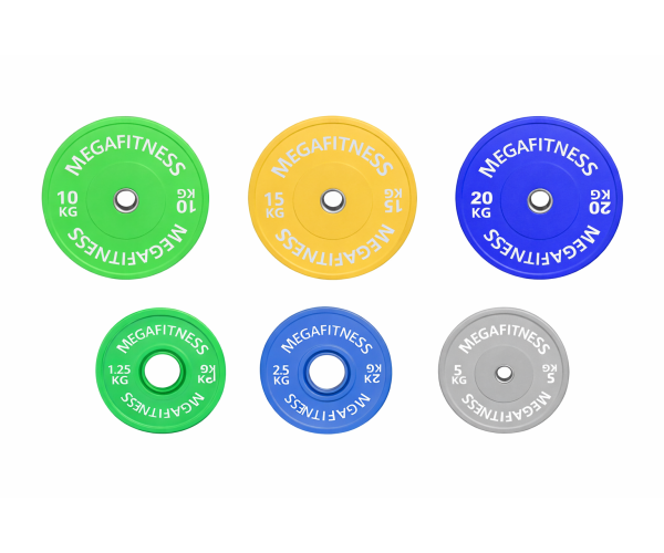 Bumper Plate Combo 1.25 to 20kg| Megafitness