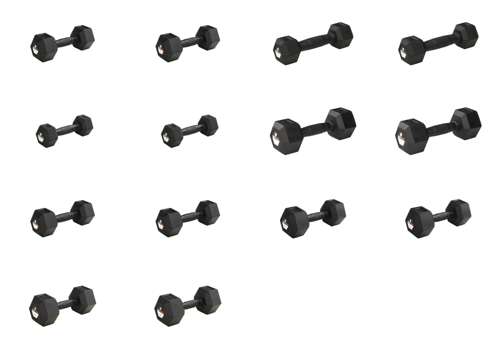 Combo Rubber Αλτήρων 1 to 10kg |Megafitness