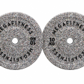 Hi Temp Bumper Plate White Grey 10kg|Megafitness