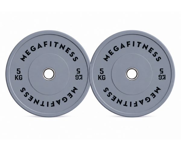 Bumper Plate Olympic Type Grey 5kg|Megafitness