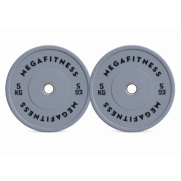 Bumper Plate Olympic Type Grey 5kg|Megafitness