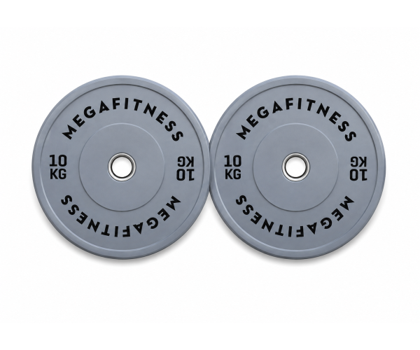 Bumper Plate Olympic Type Grey 10kg|Megafitness