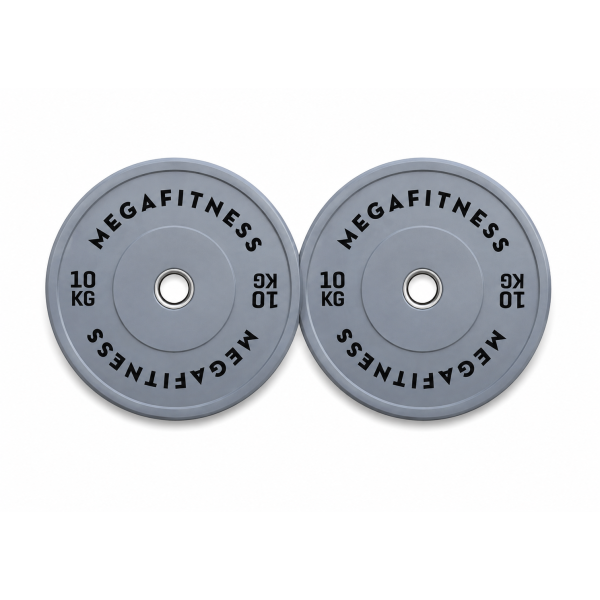 Bumper Plate Olympic Type Grey 10kg|Megafitness