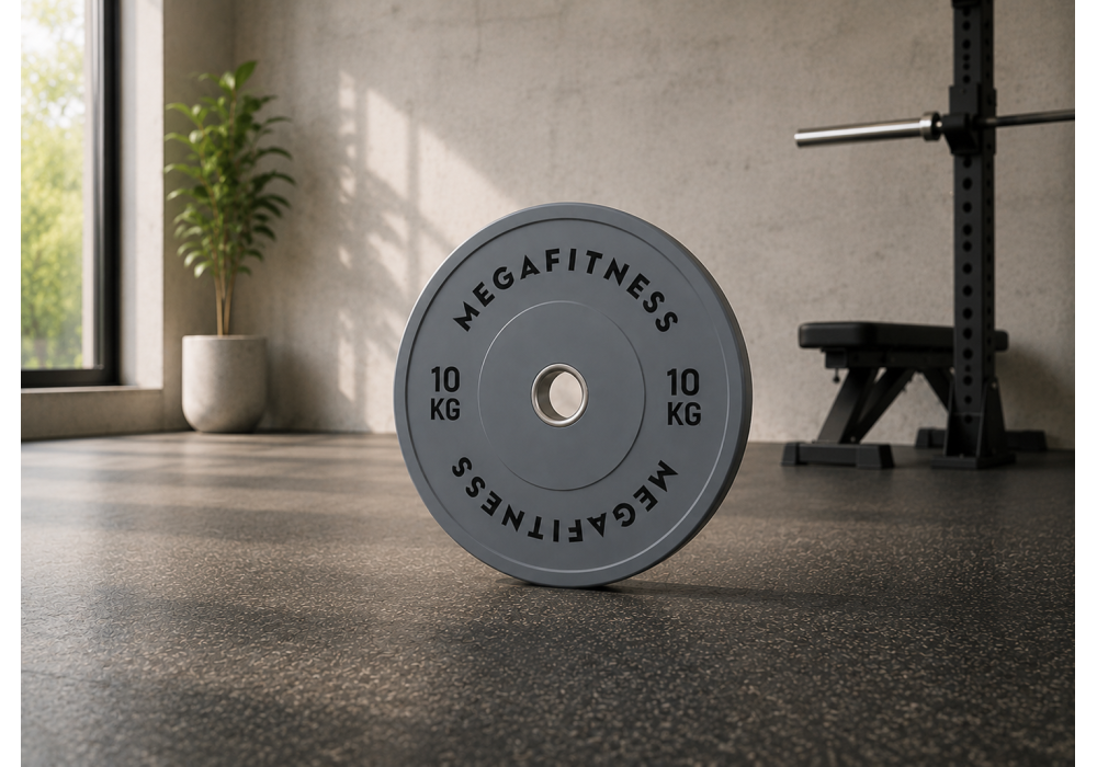 Bumper Plate Olympic Type Grey 10kg|Megafitness