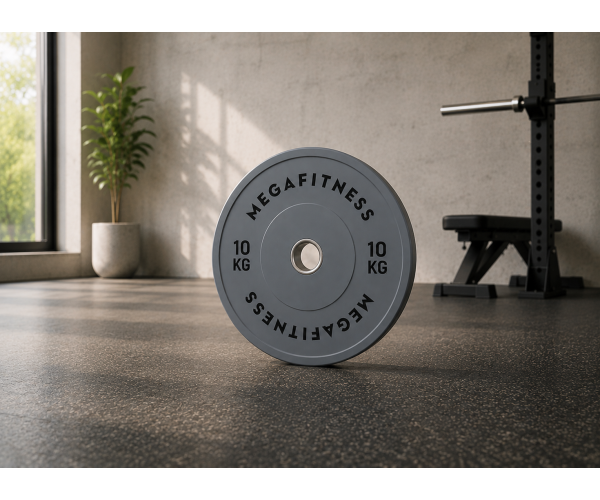 Bumper Plate Olympic Type Grey 10kg|Megafitness