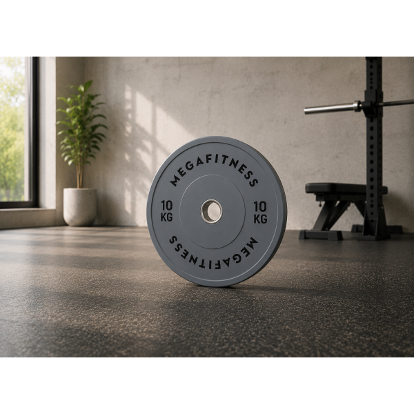 Bumper Plate Olympic Type Grey 10kg|Megafitness