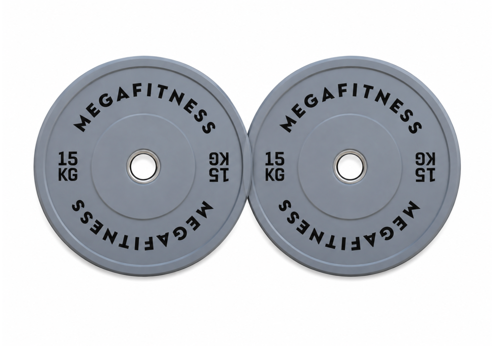 Bumper Plate Olympic Type Grey 15kg|Megafitness