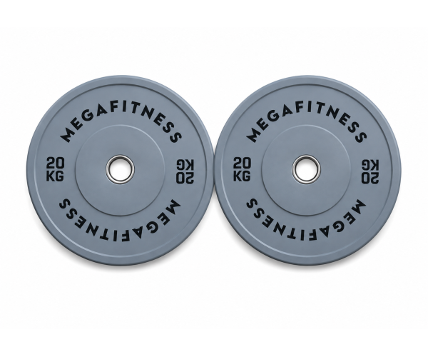 Bumper Plate Olympic Type Grey 20kg|Megafitness