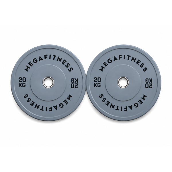 Bumper Plate Olympic Type Grey 20kg|Megafitness