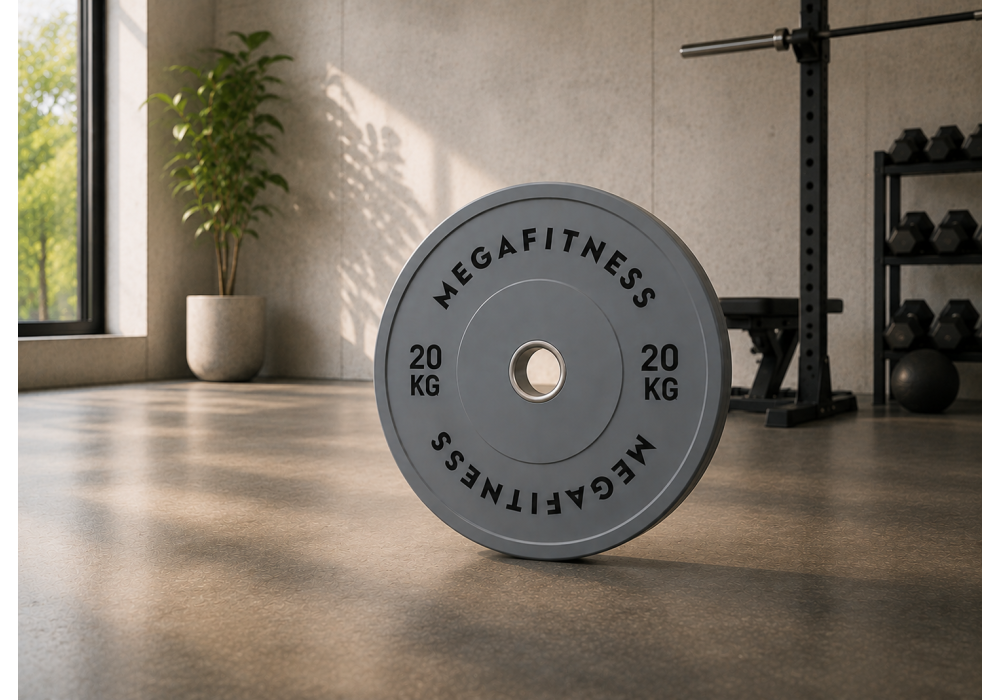 Bumper Plate Olympic Type Grey 20kg|Megafitness