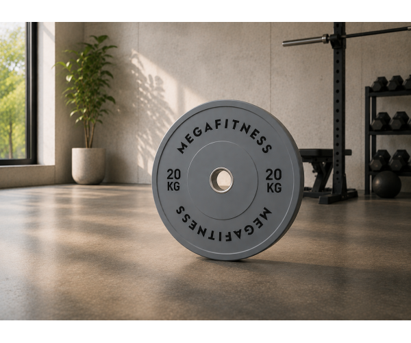 Bumper Plate Olympic Type Grey 20kg|Megafitness