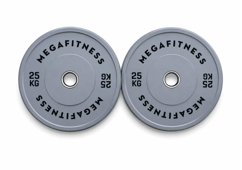 Bumper Plate Olympic Type Grey 25kg|Megafitness