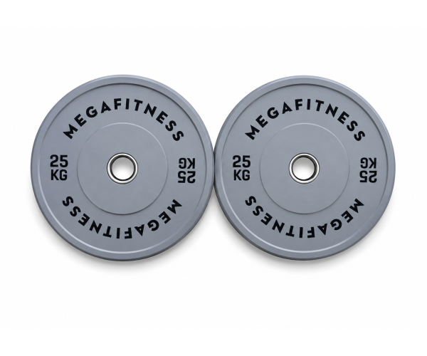 Bumper Plate Olympic Type Grey 25kg|Megafitness