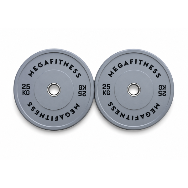 Bumper Plate Olympic Type Grey 25kg|Megafitness