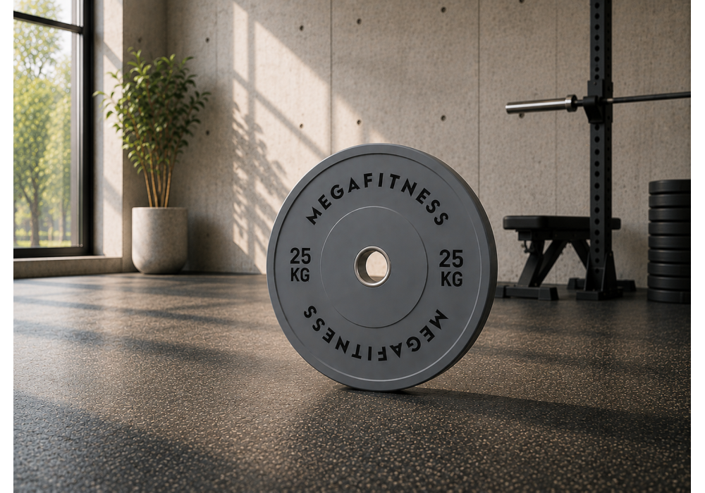 Bumper Plate Olympic Type Grey 25kg|Megafitness